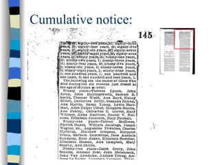 Cumulative notice: 