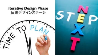 Iterative Design Phase
反復デザインステージ
9
 