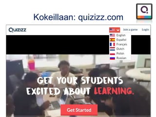 Kokeillaan: quizizz.com
 