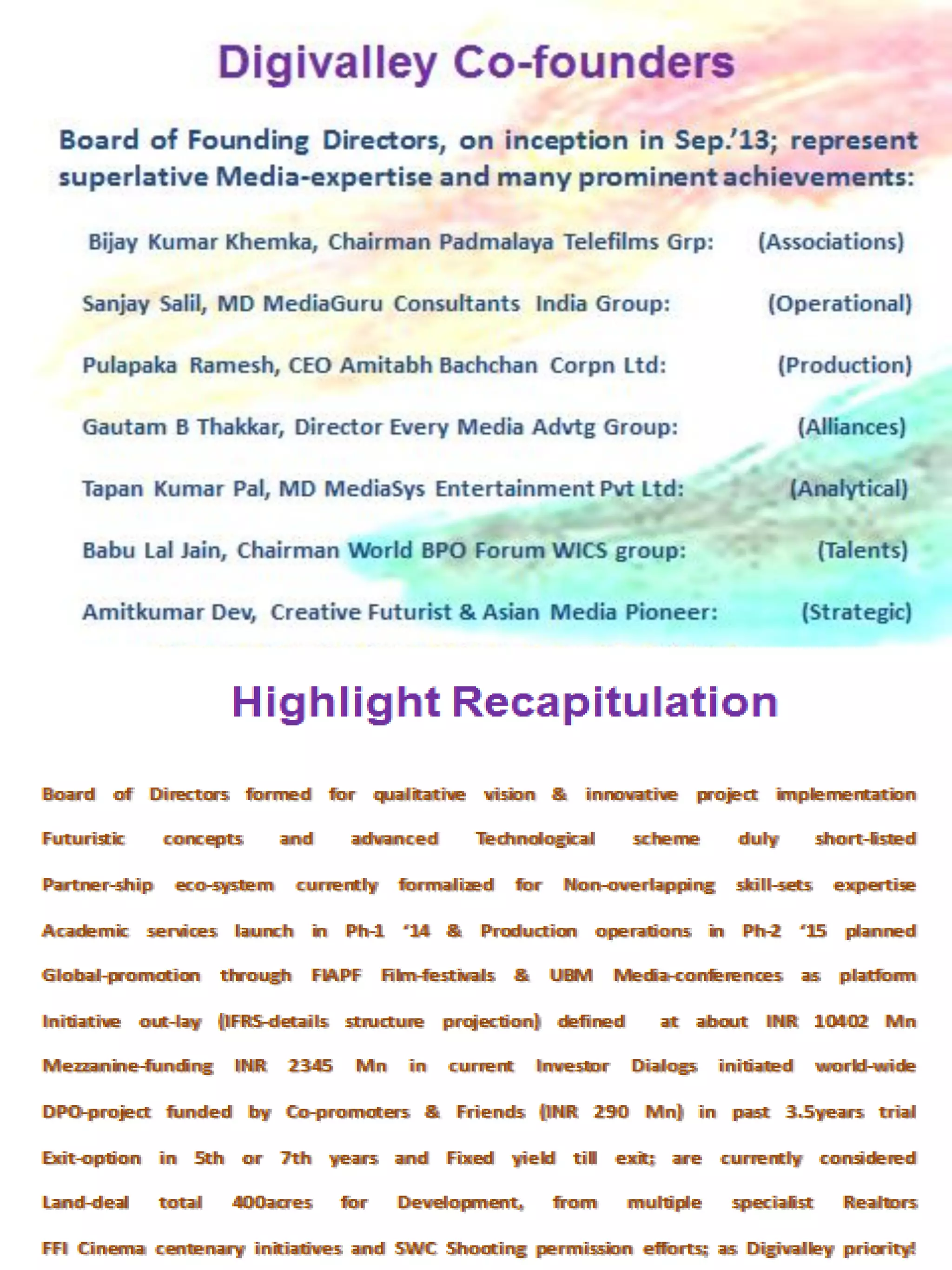 Digivalley Project Concept Synopsis Sep. '13