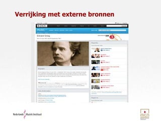 Verrijking met externe bronnen
