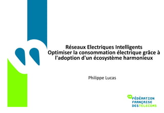 Réseaux Electriques Intelligents Optimiser la consommation électrique grâce à l'adoption d'un écosystème harmonieux Philippe Lucas 