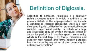 Diglossia | PPTX