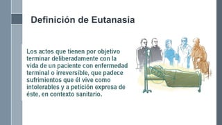 Definición de Eutanasia
 