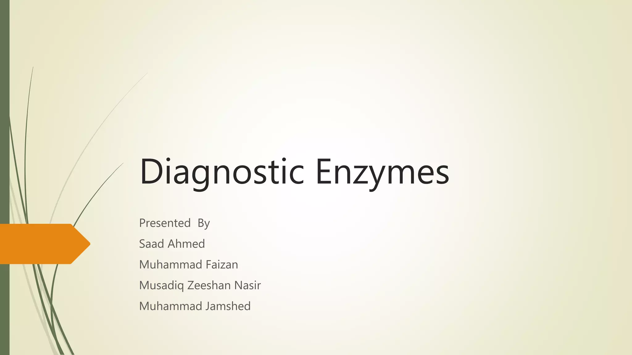 Ppt Major Enzymes Of Diagnostic Interest Powerpoint