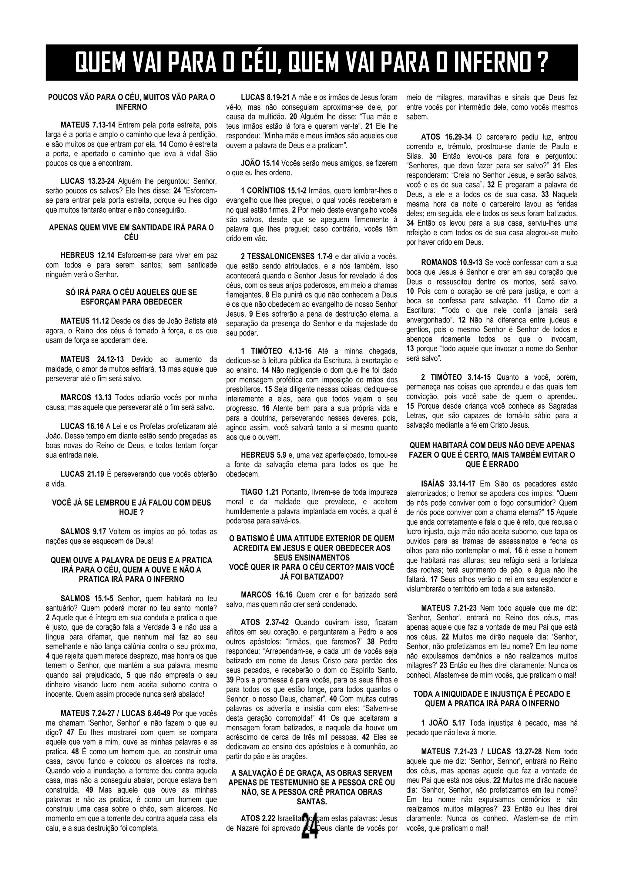 Doutrinas Bíblicas Estudos da Bíblia