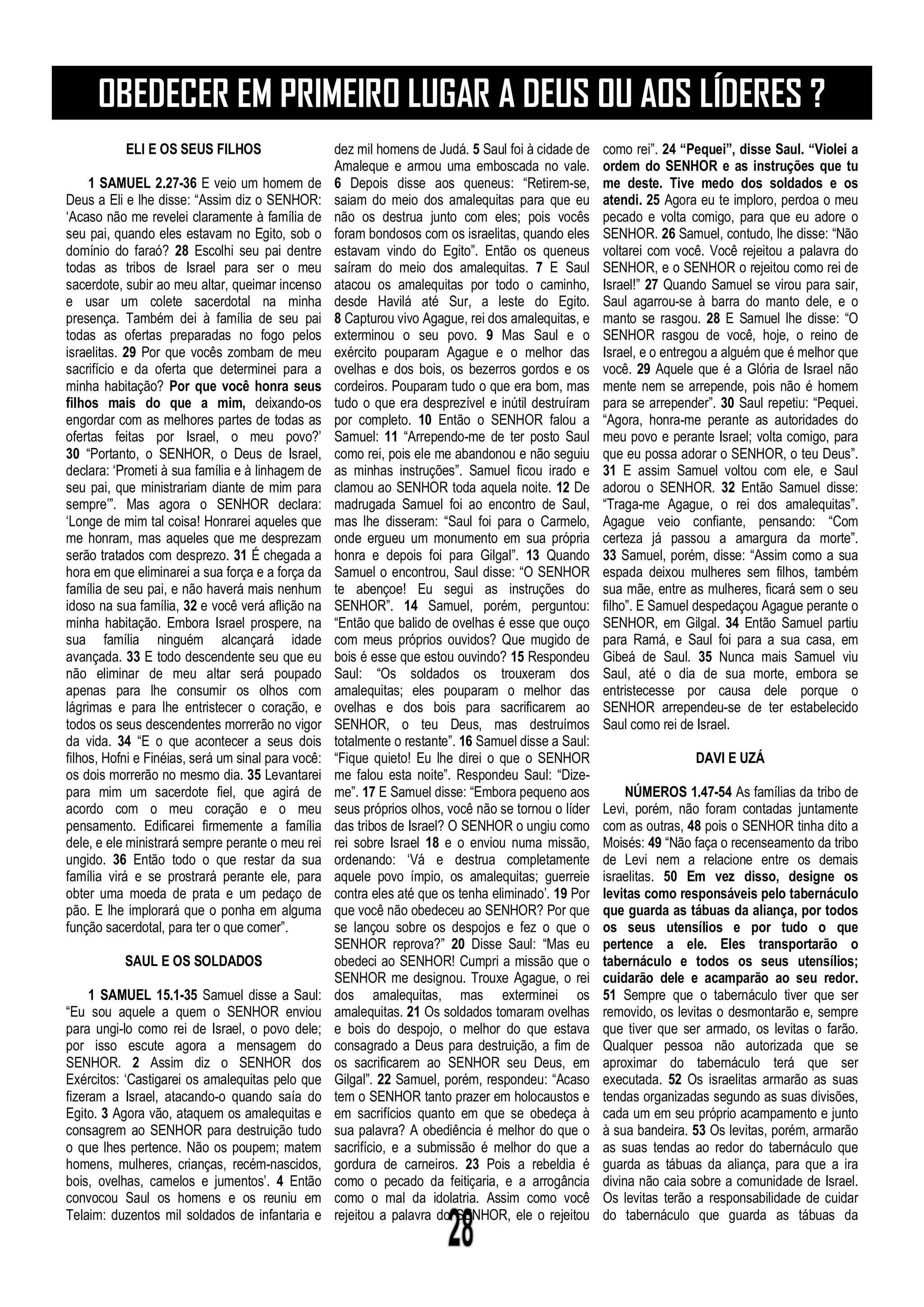 Doutrinas Bíblicas Estudos da Bíblia