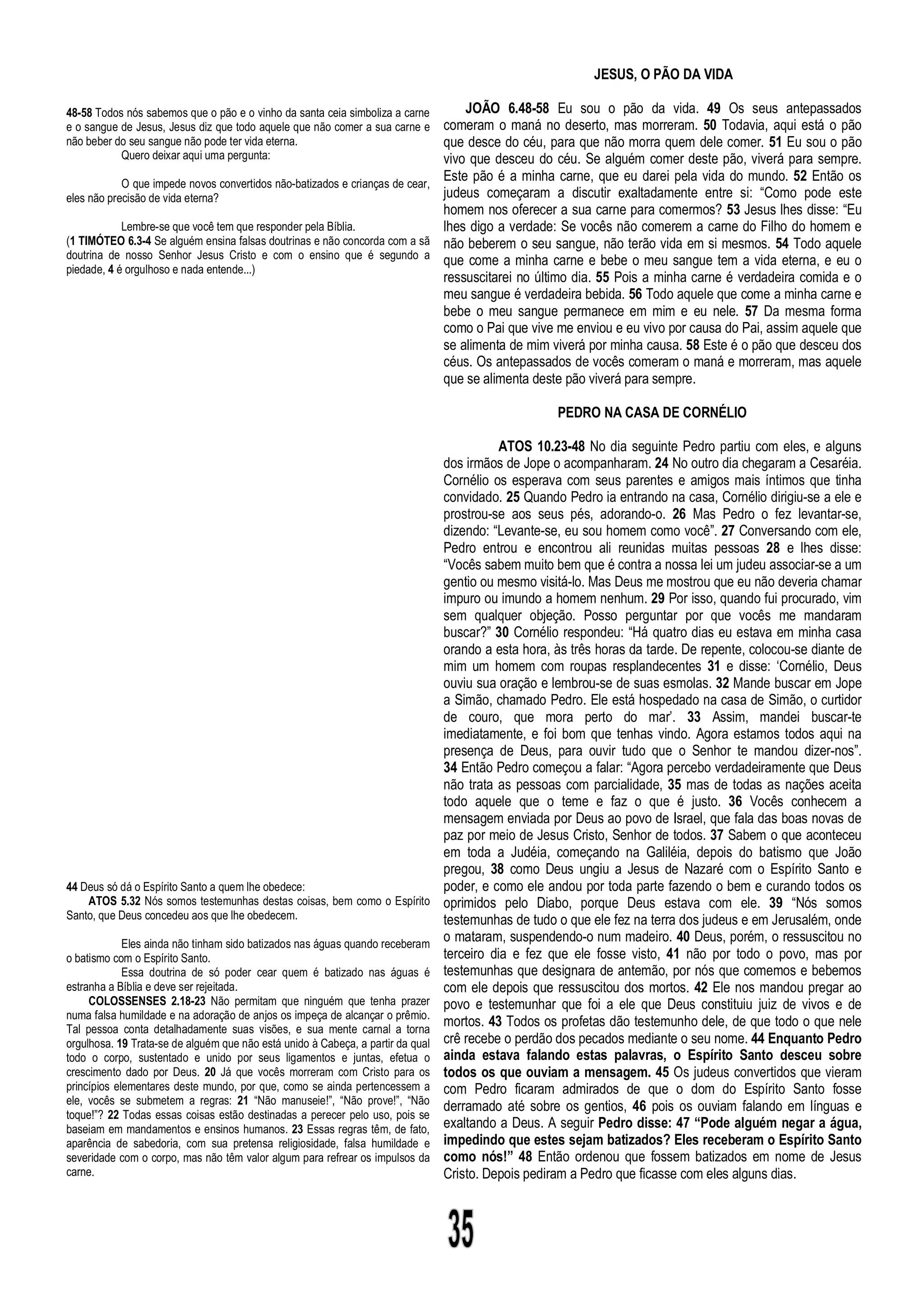 Doutrinas Bíblicas Estudos da Bíblia