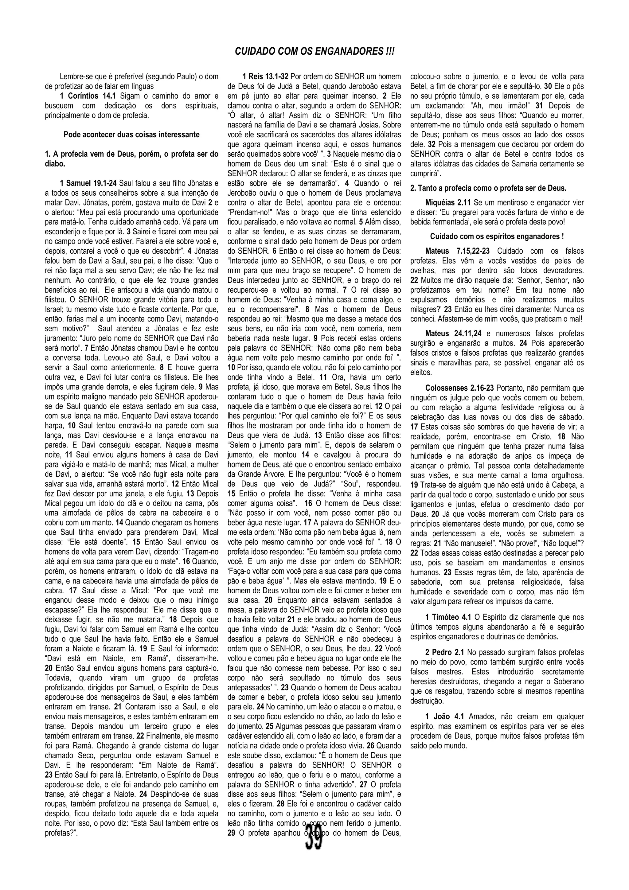 Doutrinas Bíblicas Estudos da Bíblia