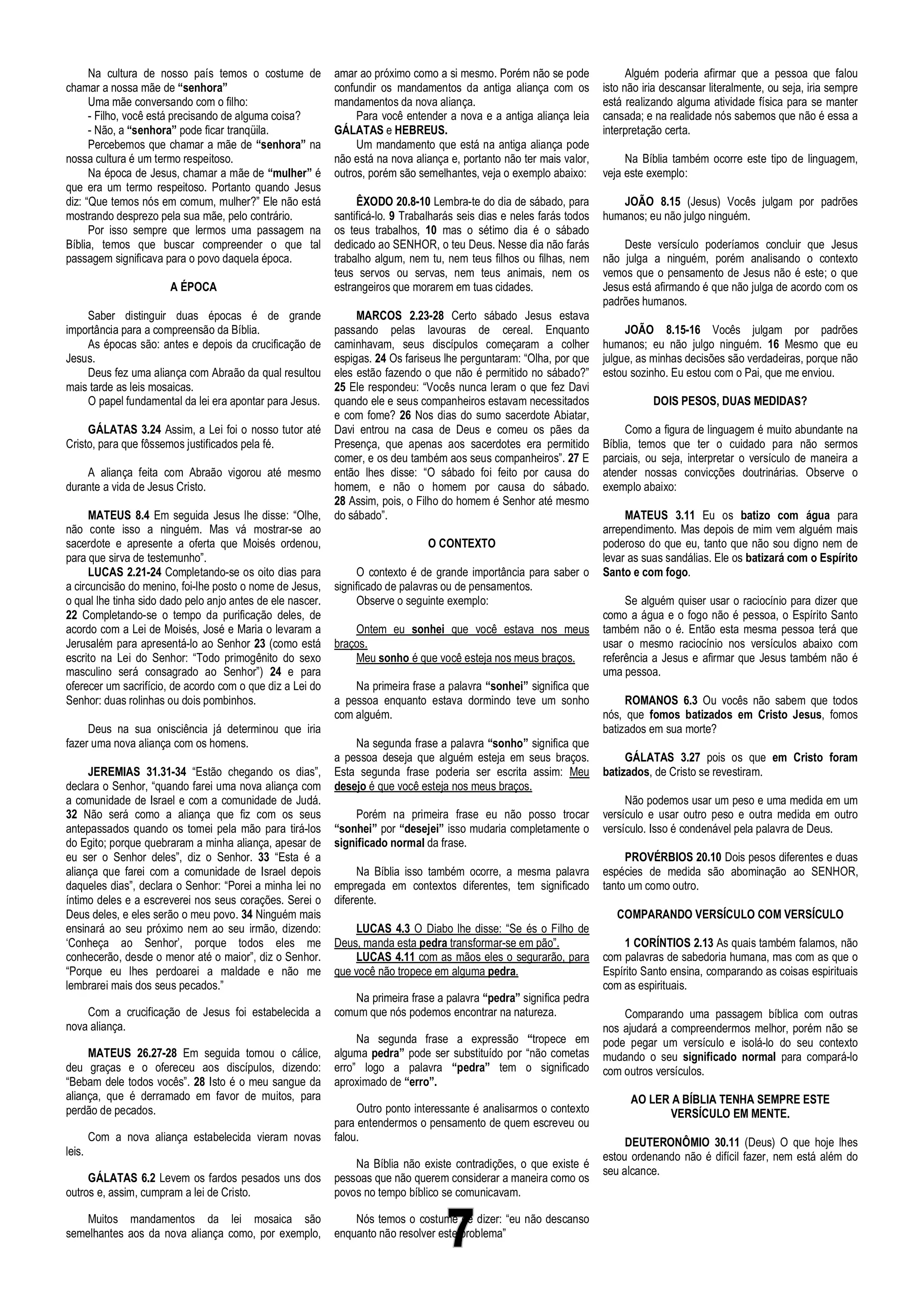 Doutrinas Bíblicas Estudos da Bíblia