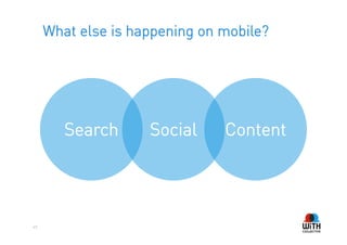 What else is happening on mobile?




        Search      Social     Content




49
 