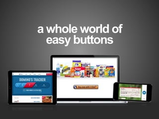 a whole world of
easy buttons
 