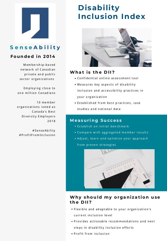 Disability Inclusion Index promotional brochure