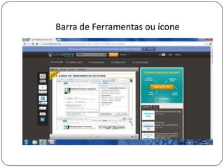 Barra de Ferramentas ou ícone
 