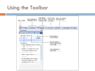 Using the Toolbar 