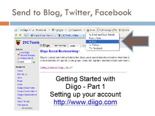 Send to Blog, Twitter, Facebook 