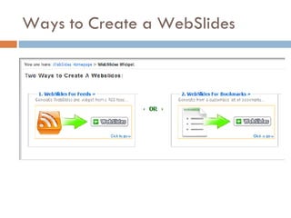 Ways to Create a WebSlides 