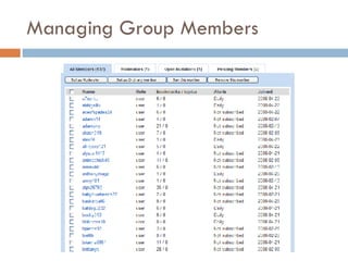 Managing Group Members 