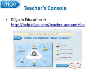 Para saber mais…http://diigo.com/learn_morefonte: https://www.facebook.com/home.php#!/photo.php?fbid=10150140514604092&set=a.10150109056999092.281704.608369091&type=1&theater