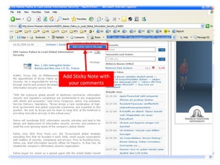 Add Sticky Note with your comments 