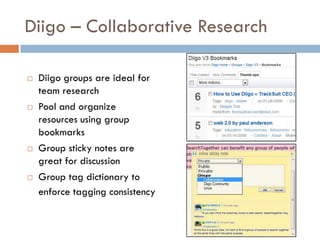 Dig Deeper with Diigo