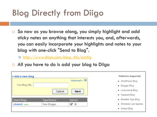 Dig Deeper with Diigo