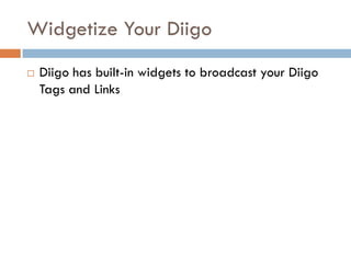 Dig Deeper with Diigo