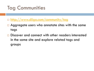 Dig Deeper with Diigo