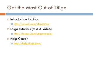 Dig Deeper with Diigo