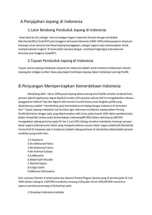 Tujuan jepang memberikan janji kemerdekaan indonesia menjelang akhir tahun 1944 adalah