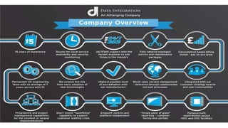 Data Integration Company Overview Infographic