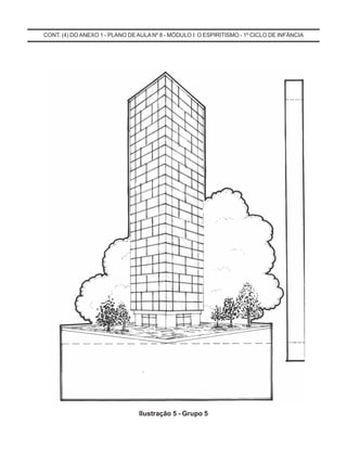 CONT. (4) DO ANEXO 1 - PLANO DEAULA Nº 8 - MÓDULO I: O ESPIRITISMO - 1º CICLO DE INFÂNCIA
Ilustração 5 - Grupo 5
 
