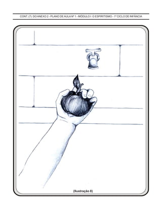 CONT. (7) DO ANEXO 2 - PLANO DE AULA Nº 1 - MÓDULO I: O ESPIRITISMO - 1º CICLO DE INFÂNCIA
(Ilustração 8)
 