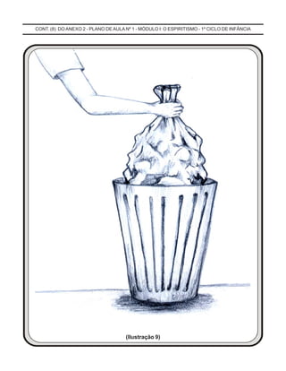 CONT. (8) DO ANEXO 2 - PLANO DE AULA Nº 1 - MÓDULO I: O ESPIRITISMO - 1º CICLO DE INFÂNCIA
(Ilustração 9)
 