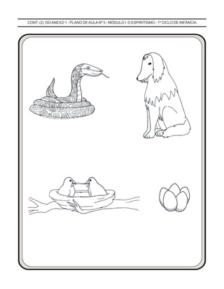 CONT. (2) DO ANEXO 1 - PLANO DE AULA Nº 5 - MÓDULO I: O ESPIRITISMO - 1º CICLO DE INFÂNCIA
 