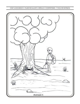 CONT. (2) DO ANEXO 3 - PLANO DEAULA Nº 6 - MÓDULO I: O ESPIRITISMO - 1º CICLO DE INFÂNCIA
(Ilustração 1)
 