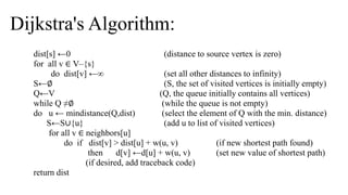 Greedy Algorithm-Dijkstra's algo | PPTX