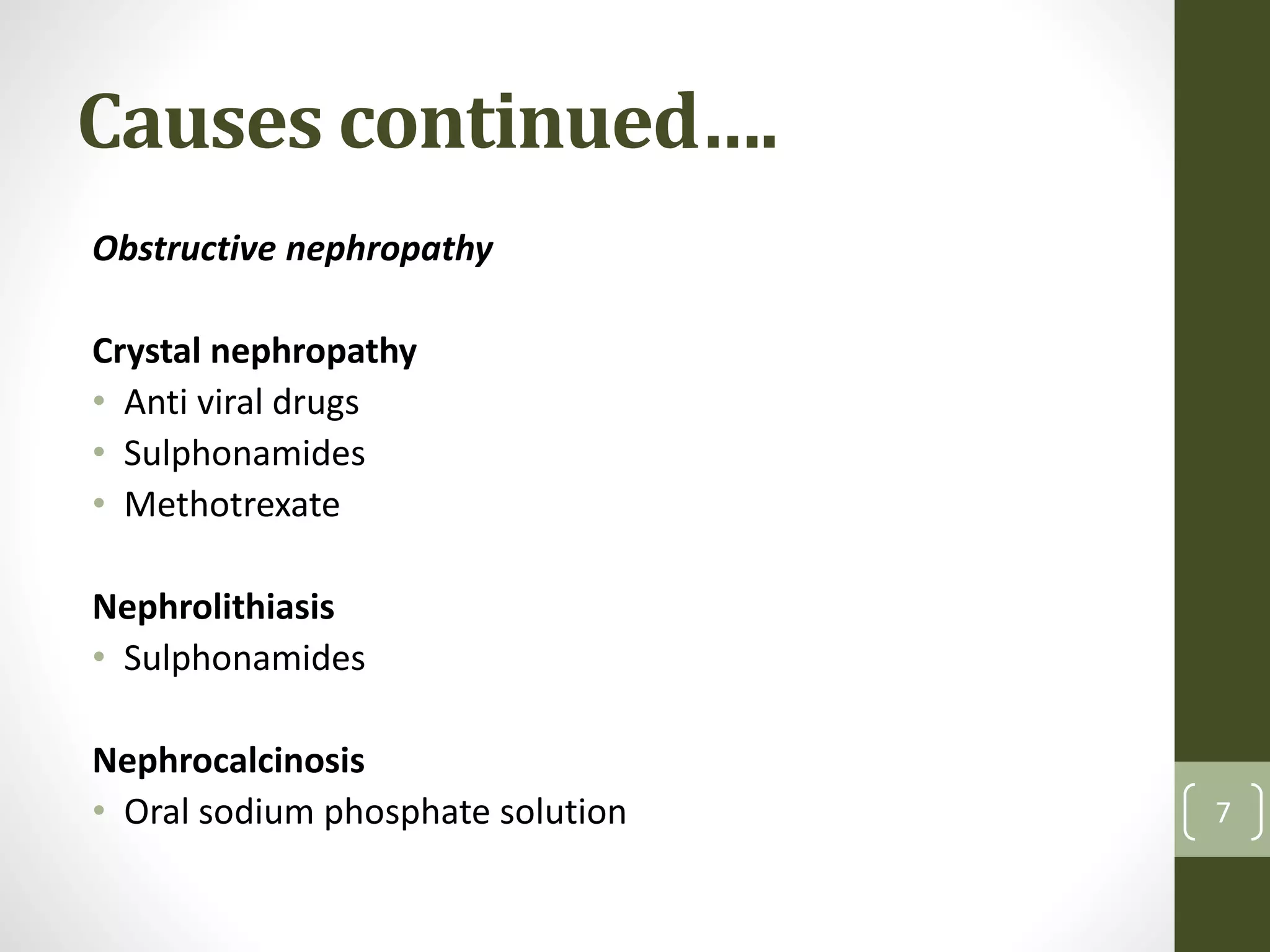 Drug induced kidney disease | PPTX