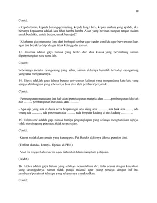 Diksi dan gaya bahasa | DOCX