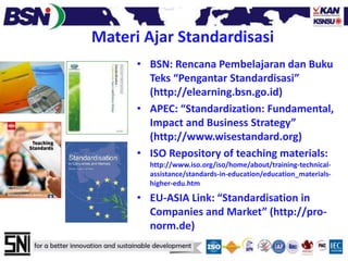 Diskusi Pendidikan Standardisasi di Yogyakarta, 15 Desember 2014