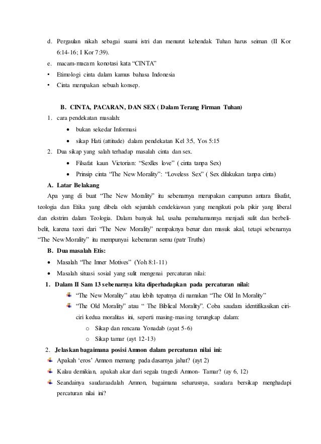 Etika Kristen Materi Kuliah