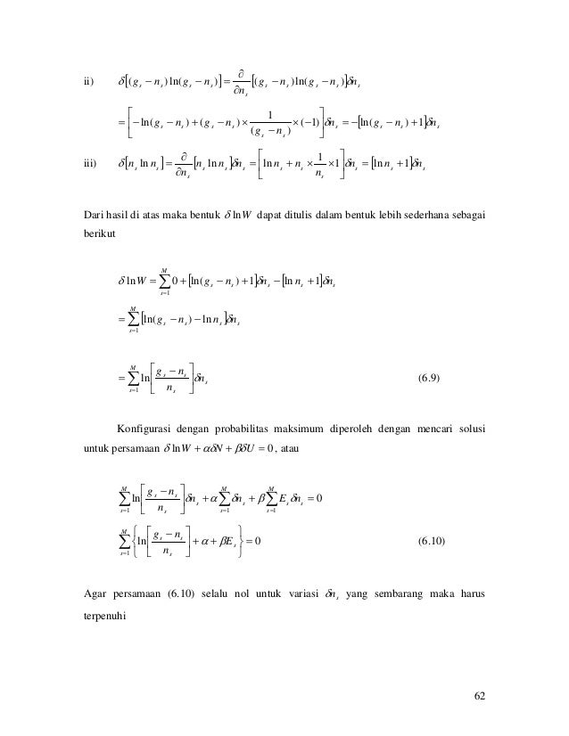 Contoh Soal Fisika Statistik