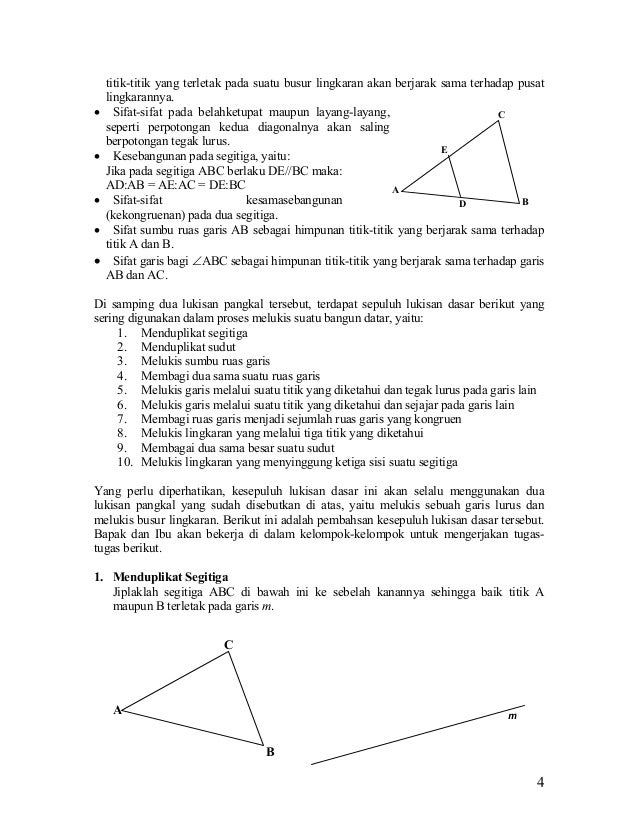Contoh buku pelajaran Matematika tentang Geometri Contoh buku pelajaran Matematika tentang Geometri