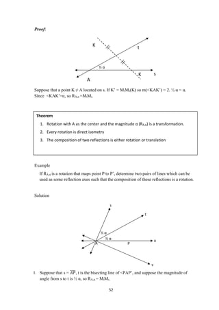 Diktat Geometri Transformasi (English) | PDF