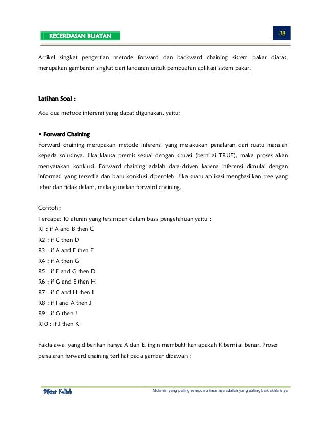 Contoh Soal Dan Jawaban Sistem Berbasis Pengetahuan 2017 - Planet Soal