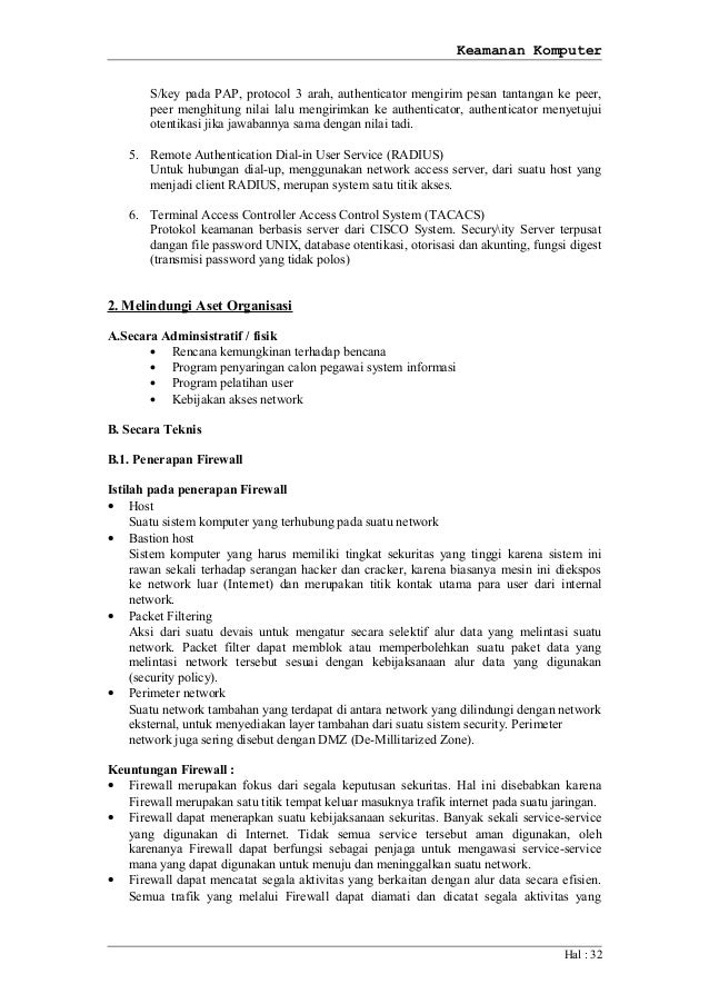 Diktat kuliah keamanan komputer