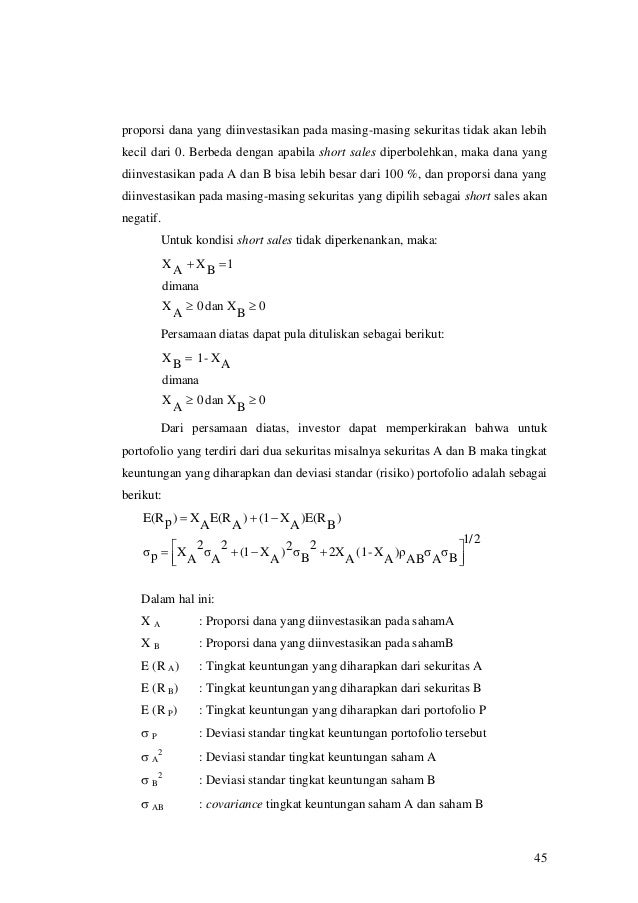Diktat Manajemen Investasi