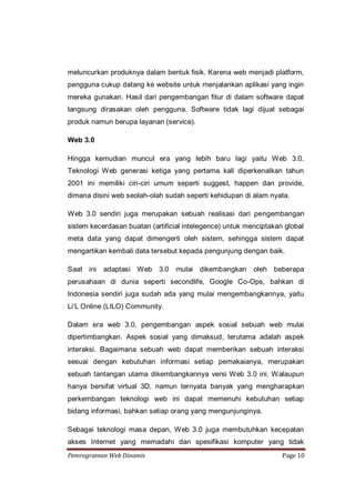 Pemrograman Web Dinamis | PDF