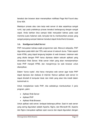 Pemrograman Web Dinamis | PDF
