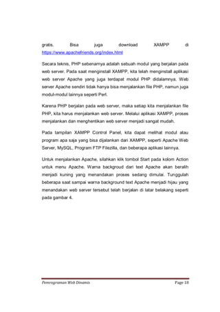 Pemrograman Web Dinamis | PDF
